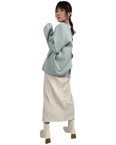 葵SOLDOUT爽やかブルーとホワイトで大人可愛い着こなし【F/M】