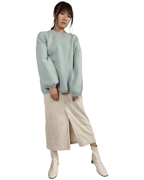 葵SOLDOUT爽やかブルーとホワイトで大人可愛い着こなし【F/M】