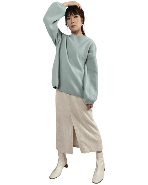 葵SOLDOUT爽やかブルーとホワイトで大人可愛い着こなし【F/M】