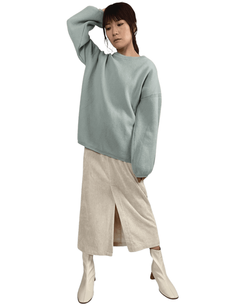 葵SOLDOUT爽やかブルーとホワイトで大人可愛い着こなし【F/M】