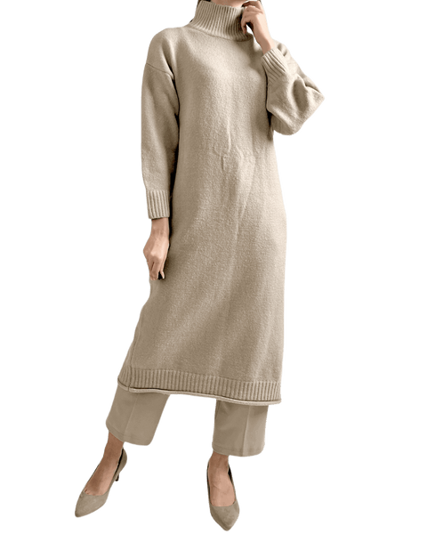 ロングニットのレイヤード【S/S】