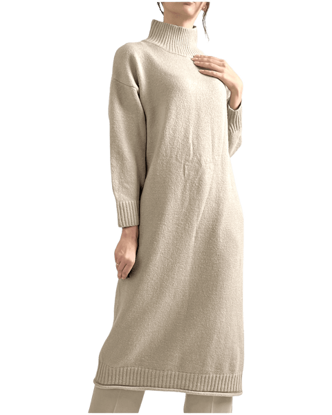 ロングニットのレイヤード【S/S】