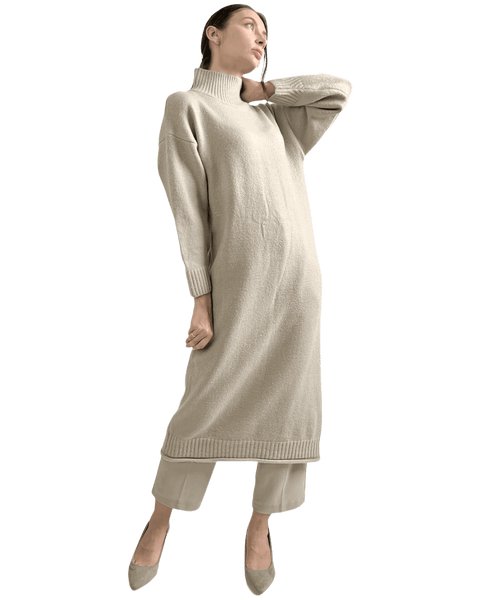 ロングニットのレイヤード【S/S】