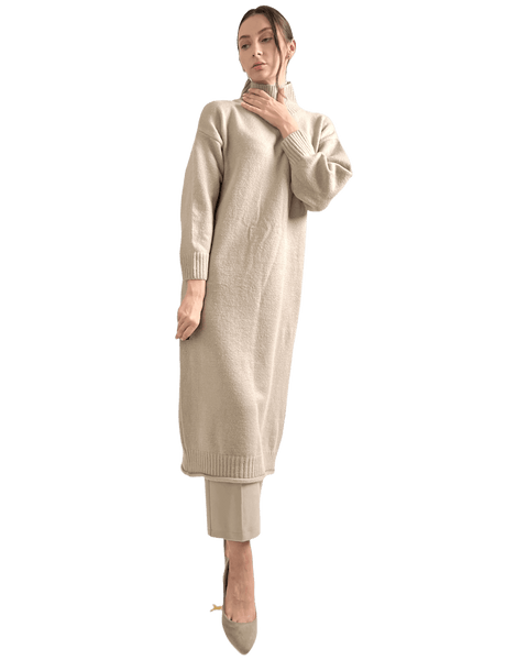 ロングニットのレイヤード【S/S】