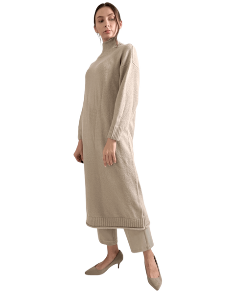 ロングニットのレイヤード【S/S】