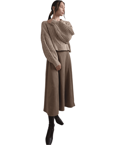 Aランスカートショートショート丈ニット丈ニットでシンプルに可愛い【F/M】