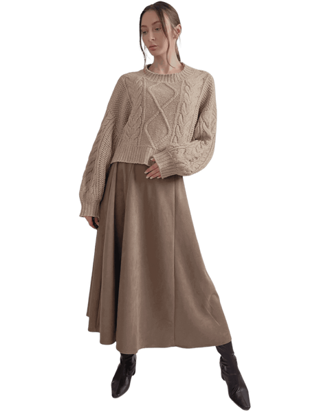 Aランスカートショートショート丈ニット丈ニットでシンプルに可愛い【F/M】