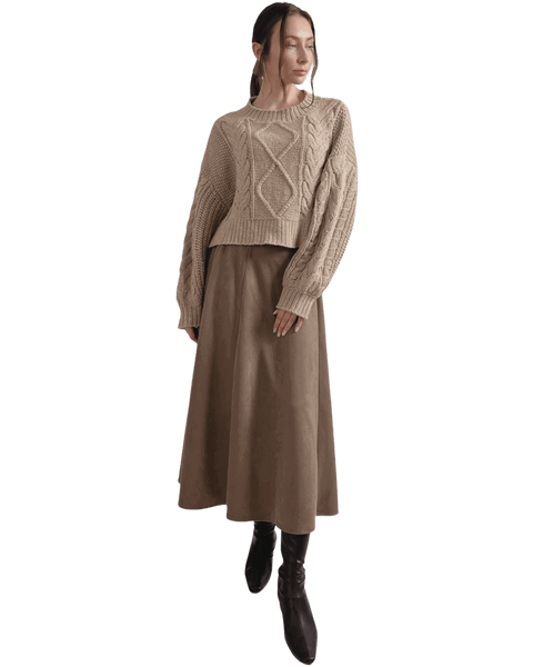 Aランスカートショートショート丈ニット丈ニットでシンプルに可愛い【F/M】