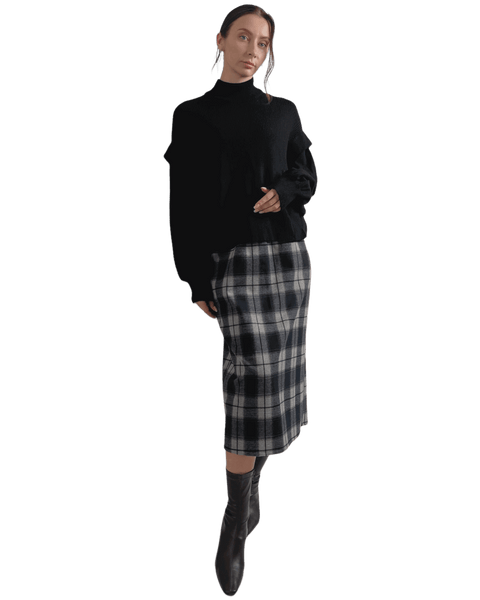 チェック×フリル モノトーンでシックさを【F/M】