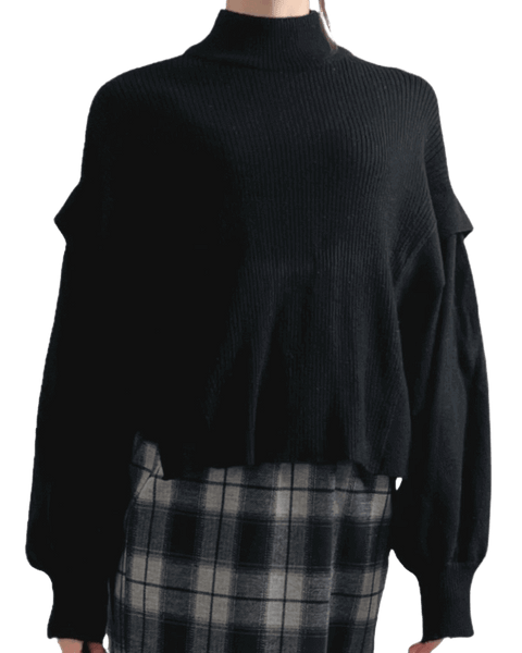 チェック×フリル モノトーンでシックさを【F/M】